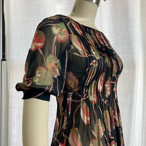 90’s Sheer Floral Midi Dress
